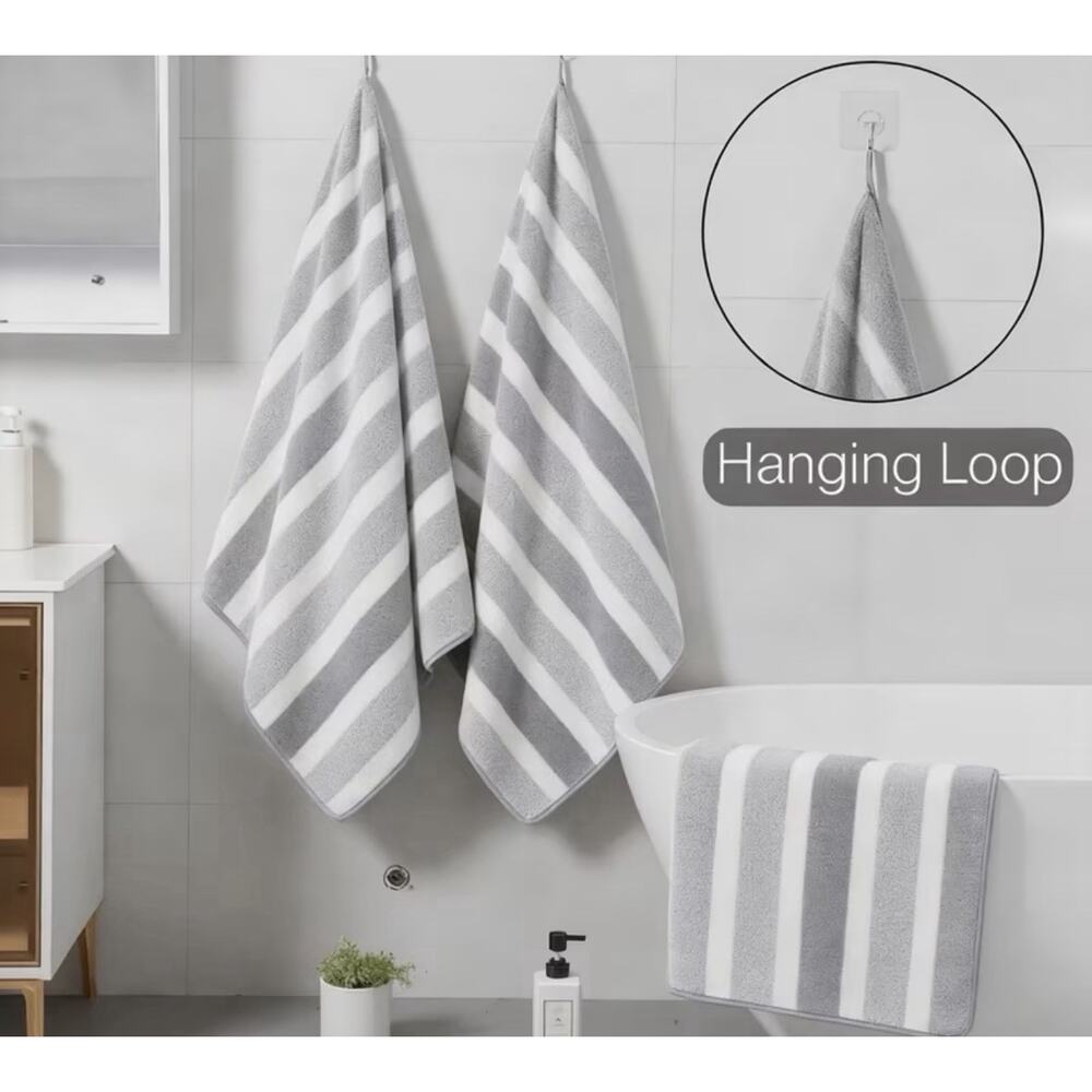 10 Piece Super Absorbent Towel Set 2 Bath 4 Hand and 4 Washcloths New In Package - Picture 4 of 8